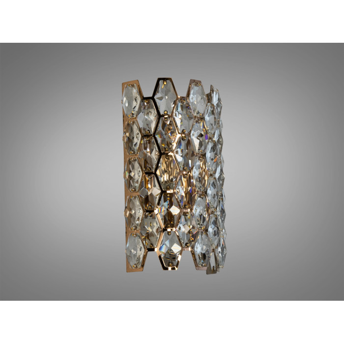 Настінний світильник Diasha 9136B золото кристалічні елементи