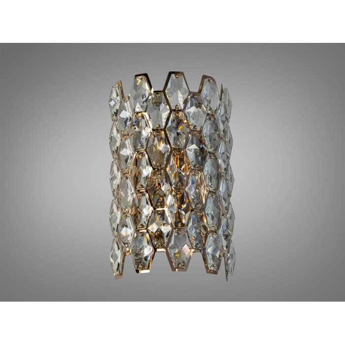 Настінний світильник Diasha 9136B золото кристалічні елементи