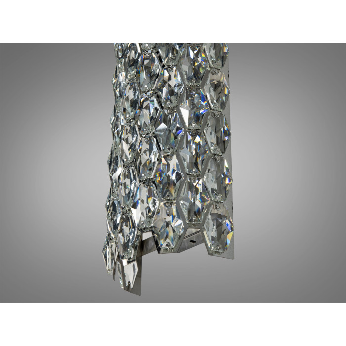 Настінний світильник Diasha 9136B420 срібний кришталь