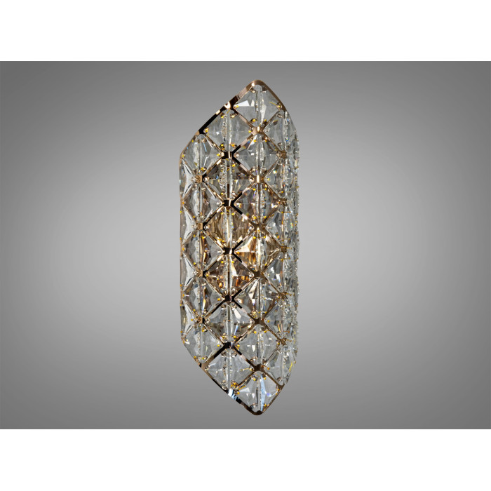 Настінний світильник бра класичний золото кришталь на дві лампи