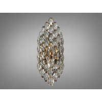 Кришталеве бра 9132B420GD золото для двох ламп