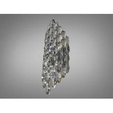 Бра класичне хром кришталеве під дві лампи