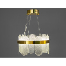 Класична підвісна кришталева люстра Diasha, золото, LED 120 Вт