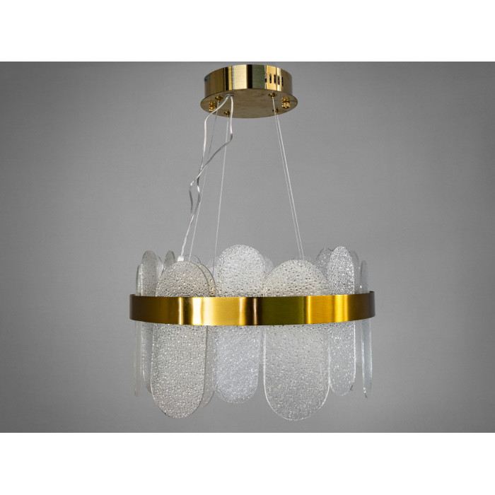 Класична підвісна кришталева люстра Diasha, золото, LED 120 Вт