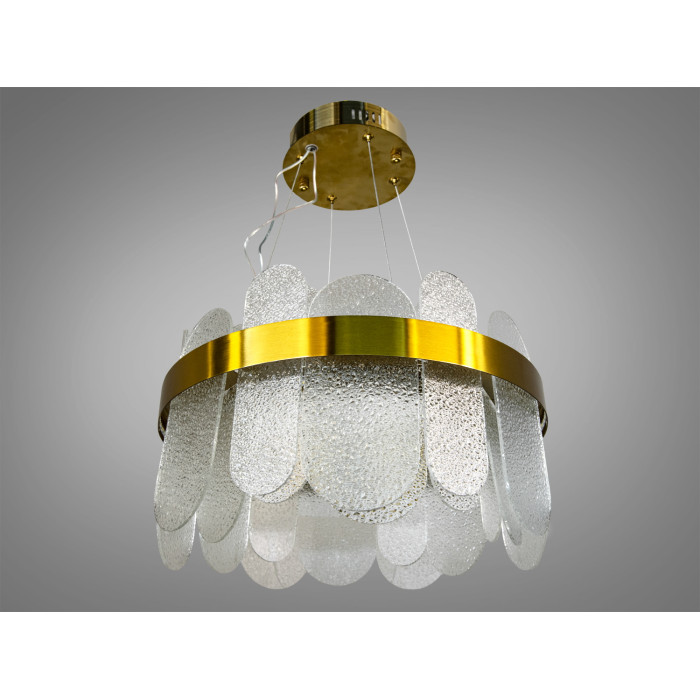 Класична підвісна кришталева люстра Diasha, золото, LED 120 Вт