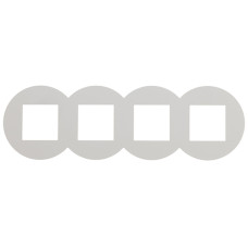 Рамка чотиримісна EFAPEL QUADRO Siza Vieira білий глянцевий, 45941 TBR