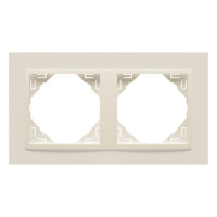 Рамка подвійна ANIMATO слонова кістка, 90920 TMM
