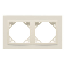 Рамка подвійна ANIMATO слонова кістка, 90920 TMM