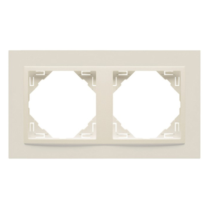 Рамка подвійна ANIMATO слонова кістка, 90920 TMM