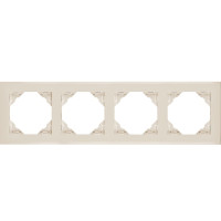 Рамка 4-кратна універсальна LOGUS слонова кістка, 90940 TMF