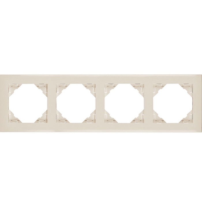 Рамка 4-кратна універсальна LOGUS слонова кістка, 90940 TMF