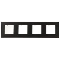 Рамка чотиримісна EFAPEL QUADRO чорний матовий, 45940 TPM