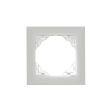Рамка одинарна універсальна LOGUS металік крижаний, 90910 TGE