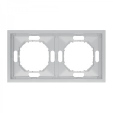 Рамка 2-місна Ardero EF102-S Soft срібна