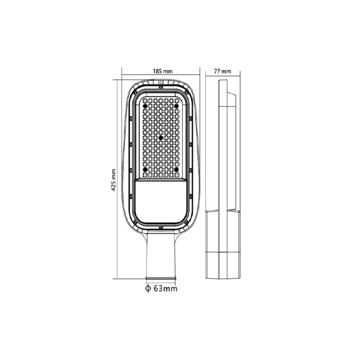 Світлодіодний світильник вуличний TEXAS-100 6400K