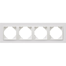 Рамка 4-кратна ANIMATO білосніжна, 90940 TBB