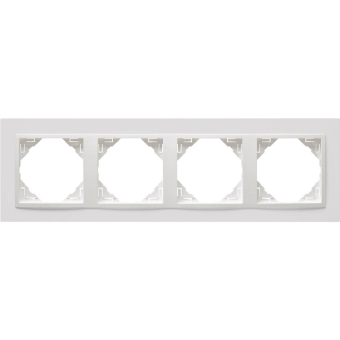 Рамка 4-кратна ANIMATO білосніжна, 90940 TBB