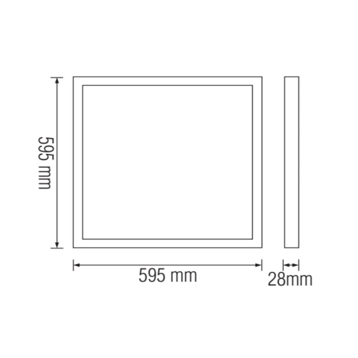 Світлодіодний світильник врізний ANDROMEDA 3CCT 50W