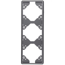 Рамка 3-на вертикальна Efapel Apolo металік графітовий	 50932 TGR