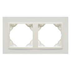 Рамка подвійна ANIMATO  металік крижаний, 90920 TEE