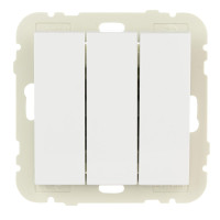 Вимикач 3кл. LOGUS 10АХ, 250V білий	 21088 TBR