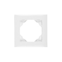 Рамка одинарна універсальна LOGUS білосніжна, 90910 TBR