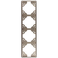 Рамка 4-на вертикальна Efapel Apolo шампань 	50942 TCH