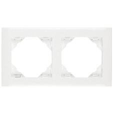 Рамка подвійна універсальна LOGUS білосніжна, 90920 TBR