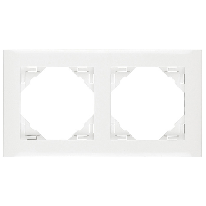 Рамка подвійна універсальна LOGUS білосніжна, 90920 TBR