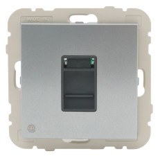 Розетка комп'ютерна LOGUS RJ45 5e металік алюмінієвий	 21453 TAL