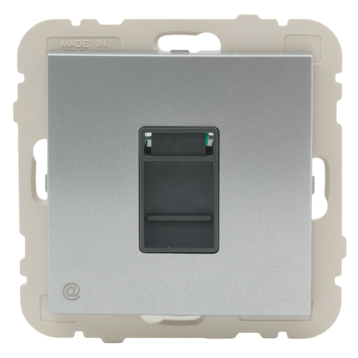 Розетка комп'ютерна LOGUS RJ45 5e металік алюмінієвий	 21453 TAL