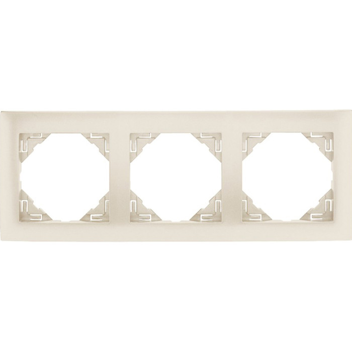 Рамка потрійна універсальна LOGUS металік перламутровий, 90930 TPE