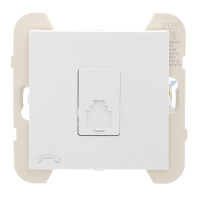 Розетка телефонна LOGUS RJ11 білосніжний	 21251 TBR