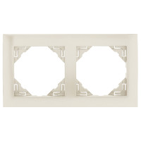 Рамка подвійна універсальна LOGUS металік перламутровий, 90920 TPE