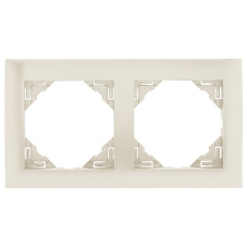 Рамка подвійна універсальна LOGUS металік перламутровий, 90920 TPE