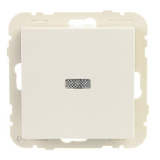 Вимикач 1кл. LOGUS 10АХ, 250V з підсвіткою, слонова кістка 21012 TMF