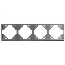 Рамка 4-на горизонтальна Efapel Apolo металік графітовий	 50941 TGR