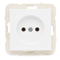Розетка одинарна без з/к LOGUS 16А, 250V, біла 	21121 TBR