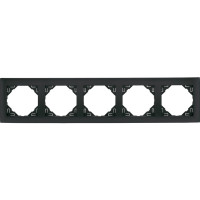 Рамка 5-кратна універсальна LOGUS металік графіт, 90950 TIS