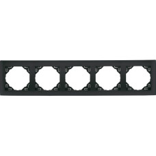 Рамка 5-кратна універсальна LOGUS металік графіт, 90950 TIS