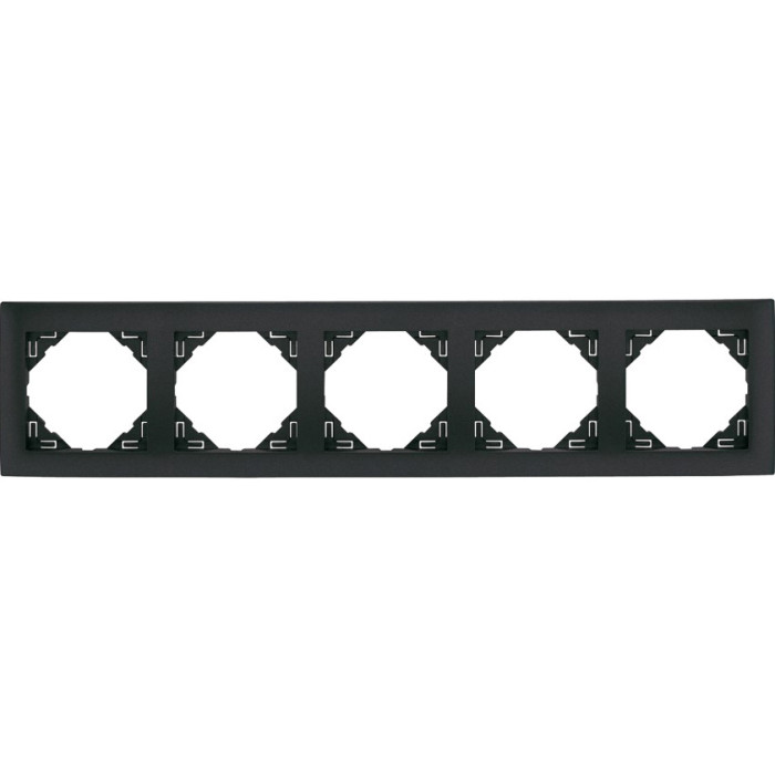 Рамка 5-кратна універсальна LOGUS металік графіт, 90950 TIS