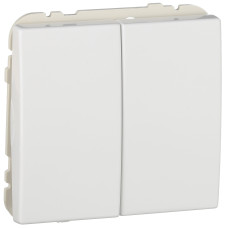 Вимикач 2кл. перехресний Efapel Apolo 10АХ, 250V білий глянцевий 50204 TBR