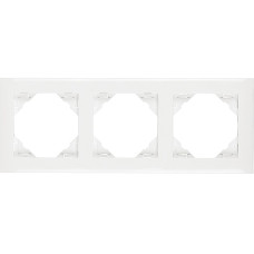 Рамка потрійна універсальна LOGUS білосніжна, 90930 TBR