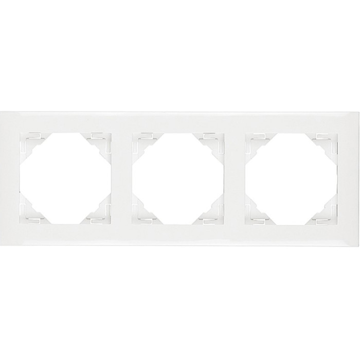 Рамка потрійна універсальна LOGUS білосніжна, 90930 TBR