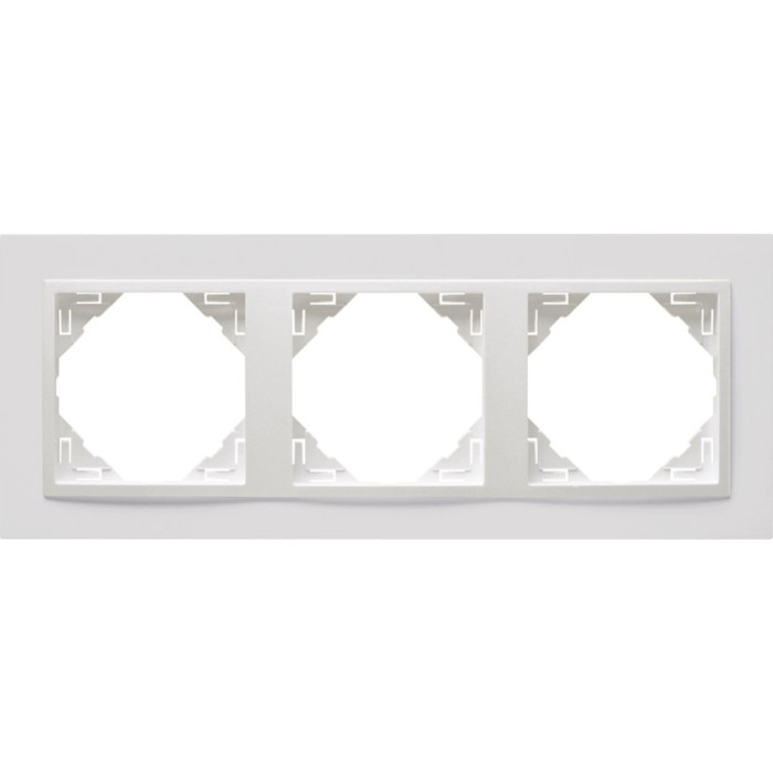 Рамка потрійна ANIMATO білосніжна, 90930 TBB