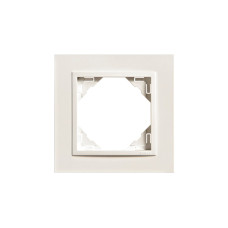 Рамка одинарна ANIMATO металік крижаний, 90910 TEE