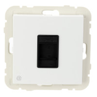 Розетка комп'ютерна LOGUS RJ45 5e білий	 21453 TBR