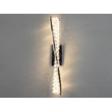 Унікальний настінний кришталевий LED світильник, 15W, хром