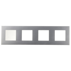 Рамка чотиримісна EFAPEL QUADRO алюміній, 45940 TAL