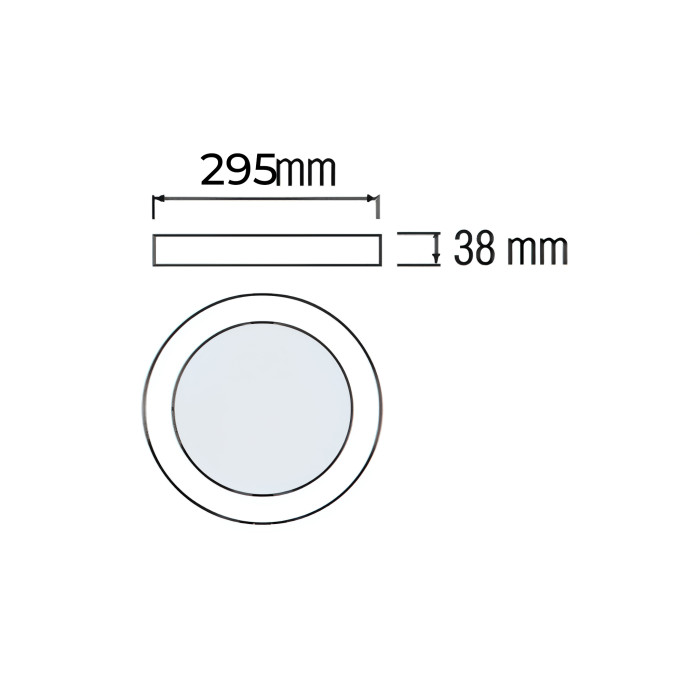 Світлодіодний світильник CATALINA-36 3CCT 36W чорний